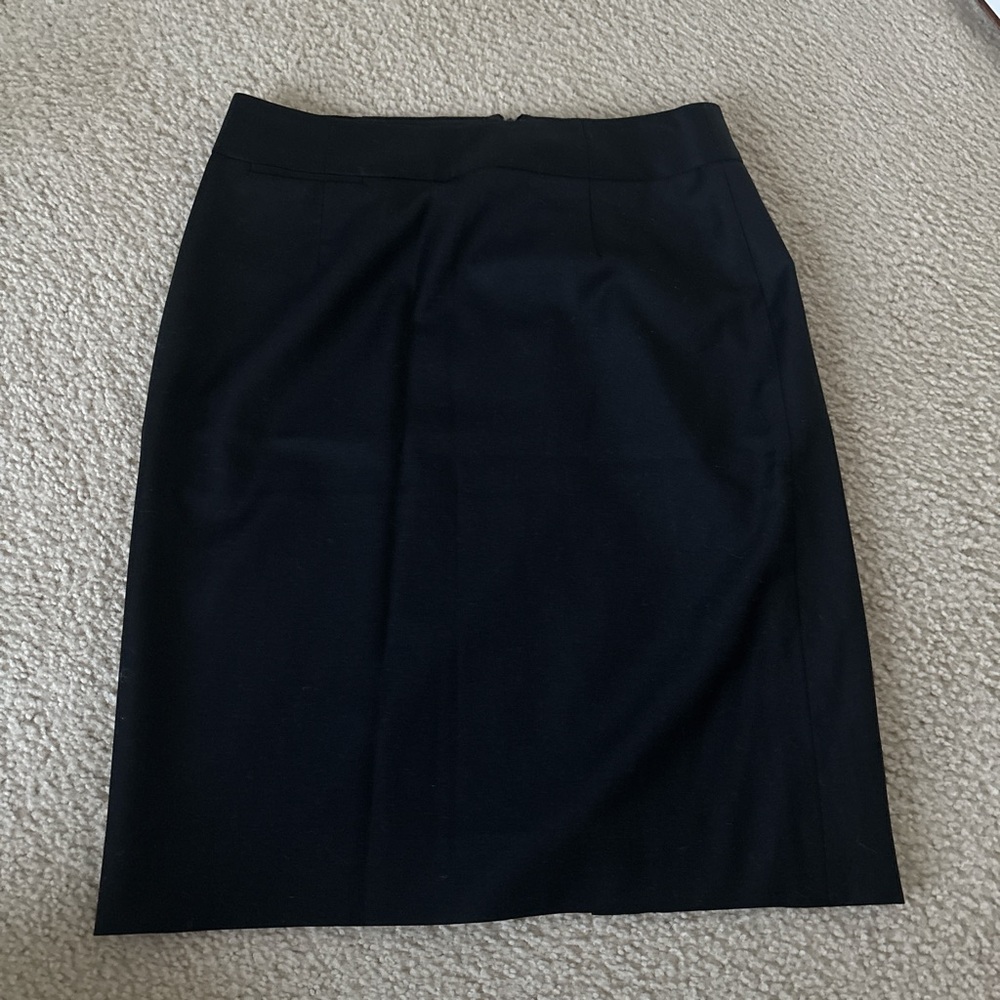 J. Crew Classic Black Pencil Skirt
